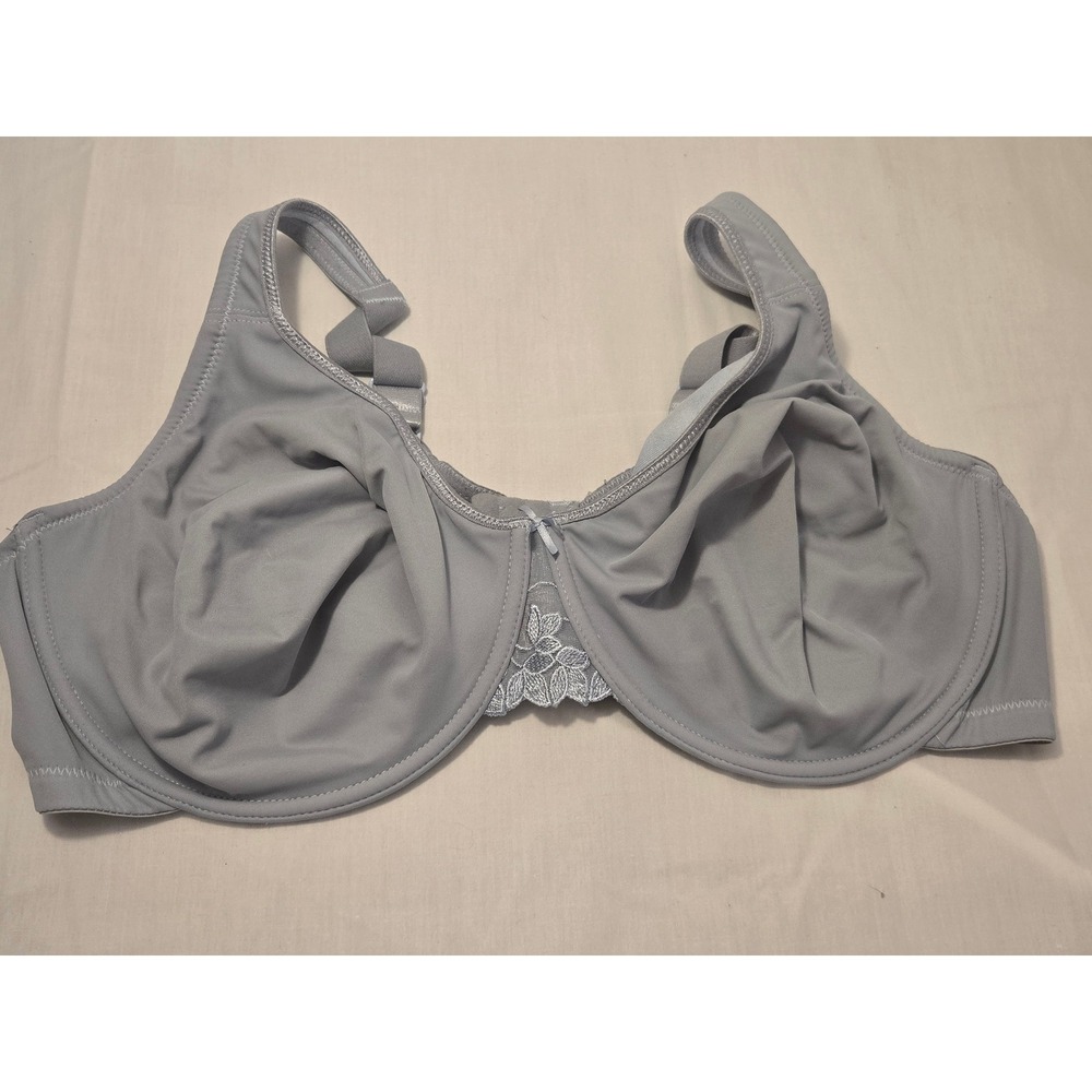 Avenue Body Smooth Caress Underwire Bra Gray Unlined Full Coverage 46DD